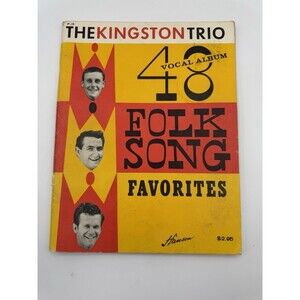 Kingston Trio 48 Vocal Album 1962 Folk Song Favorites Sheet Music VTG